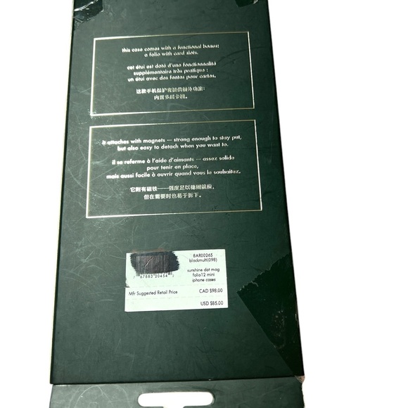 Kate Spade -Magnetic Wrap Folio Case for iPhone 12 Mini - Picture 2 of 2